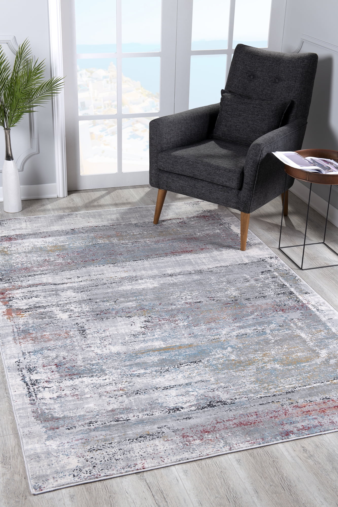 Rug Branch Capri Modern Area Rug Abstract, Multicolor LU1004MLT710