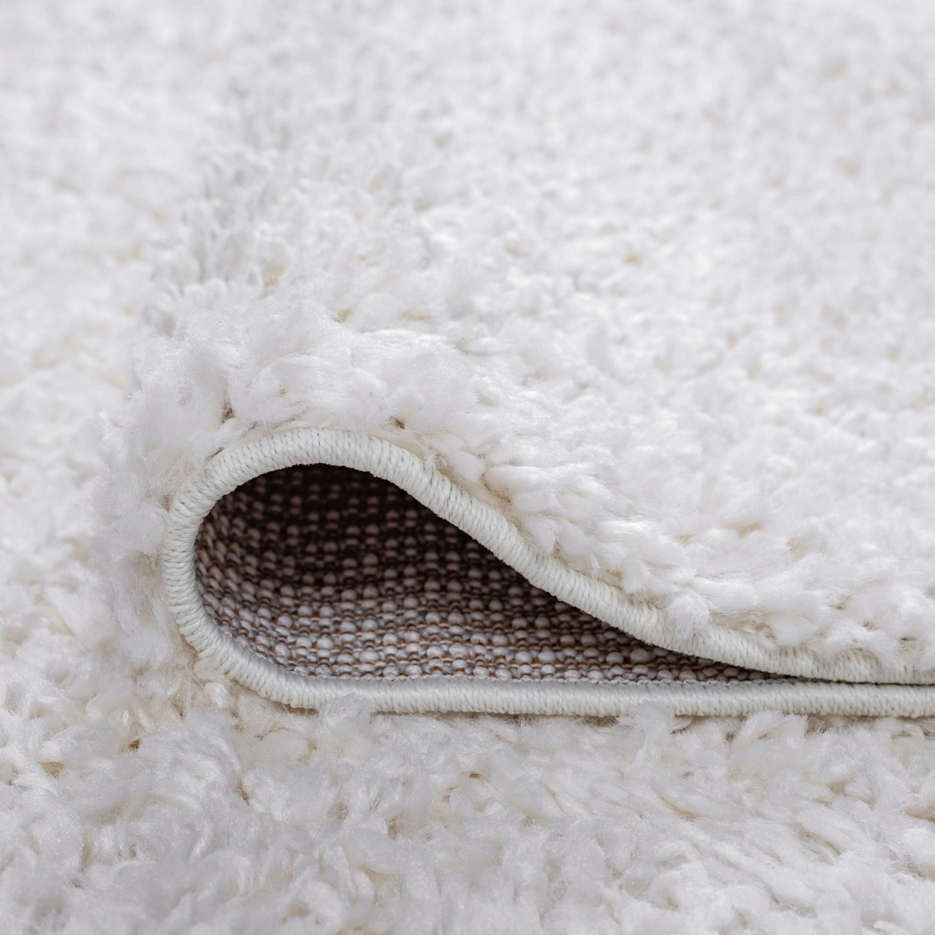 Bliss Rugs Transitional Solid Color 7'10'' x 10'2'' White Polypropylene Indoor Area Rug, 7'10'' x 10'2''