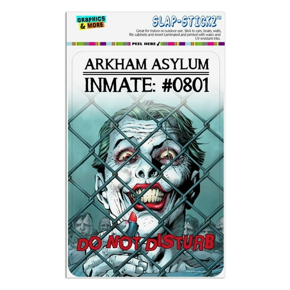Batman Joker Inmate Do Not Disturb Home Business Office Sign