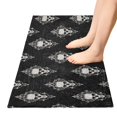 thumbnail image 5 of Haosy Cool Skulls Filigree Bathroom Rugs Non Slip Absorbent Soft Plush Quick Dry Bath Mat, 39"x20", 5 of 8