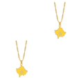 thumbnail image 1 of Guardoinrt Gift Loved Ones With These Stunning Pendant Necklaces Versatile Style Unisex gold 2Set, 1 of 6