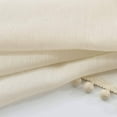 thumbnail image 6 of Exultantex Pompom Linen Sheer Curtains, 52"W x 84"L, Farmhouse Textured Draperies,2 Panels,Rod Pocket,Beige, 6 of 6