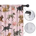 thumbnail image 4 of Blackout Kids Curtains,Dogs with Flowers Childrens Insulated Curtains Set Of 2,Bedroom Essentials,Toddler Room Decor 42x54in(106x137cm), 4 of 4