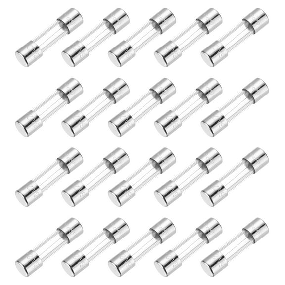 1.6A 250V Glass Fuses 5x20mm Time Delay Fuses Slow Blow Fuses(Pack of 20)