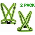 thumbnail image 1 of Reflective Night Running Vest 2 Pack Adjustable Elastic Running Gear Hi Vis Suspenders Vest For Biking,Walking,Jogging,Motorcycle,Cycling High Visibility Reflective Gear, 1 of 7