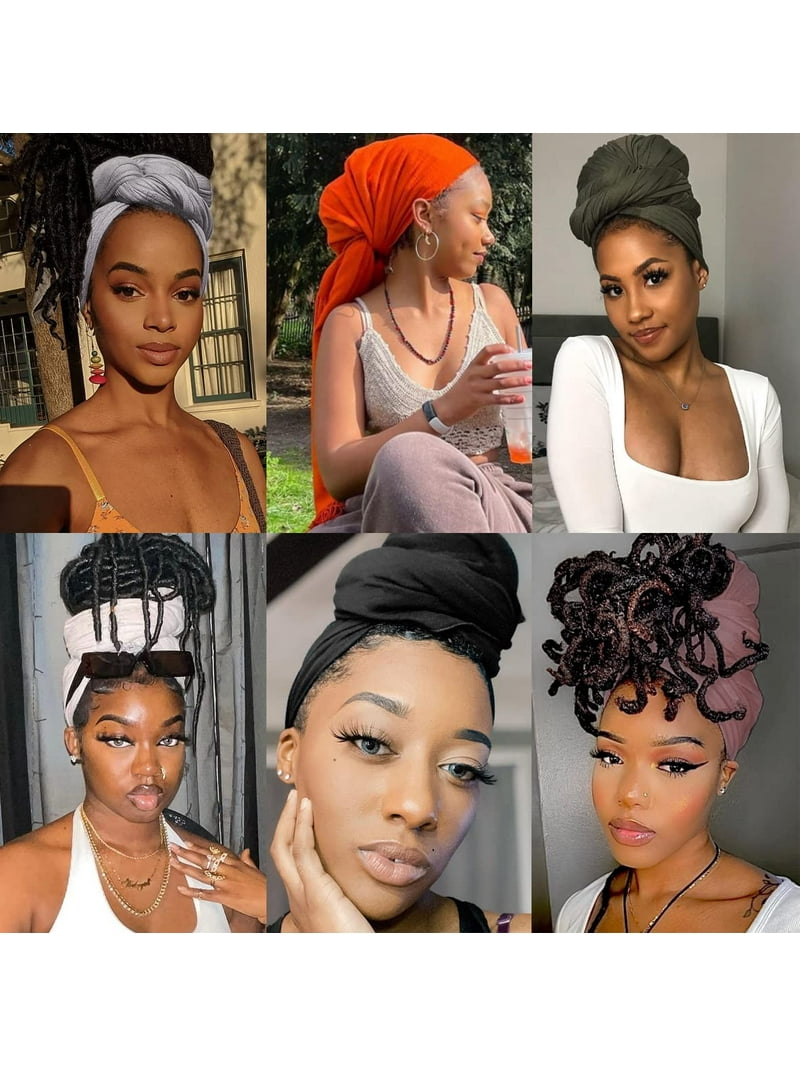 Faux Locs Braids How To Tie Head Scarf On Dreadlocks Hair Wrap