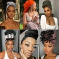 thumbnail image 6 of Hair Wrap for Black Women with Natural Hair Large Stretch Soft Edge Scarves for Braids Dreadlocks Headbands, 6 of 8