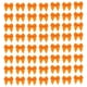 thumbnail image 1 of Uxcell 30Pcs Mini Ribbon Bow 1" Mini Fabric Satin Ribbon Flower Bows Craft DIY Sewing Wedding Birthday Party Black, Orange 120, 1 of 5