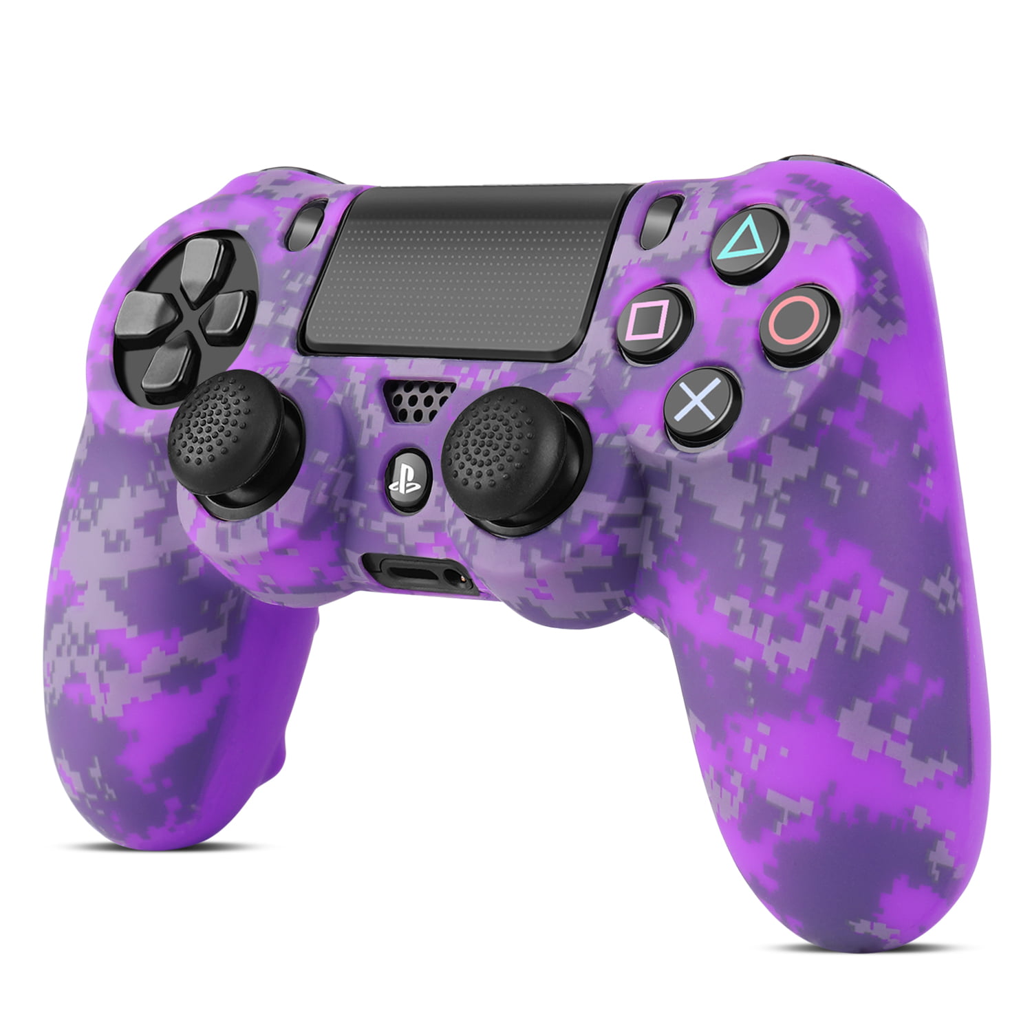 Silicone Rubber Soft case Gel Skin Cover for Sony Playstation 4 PS4 Controller-Purple