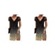 thumbnail image 1 of Qarigey Vestido de manga corta con cuello en V de encaje para mujer, informal, para cena, cita, noche, compromiso, banquete, verano, oficina, Type2 NO2, 1 of 6