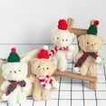 thumbnail image 7 of Steadline Adorable Plush Bear Keychain - Valentine's Day Gift with Red Scarf, Cute Bag Charm for Christmas and Romantic Holiday, Soft Fluffy Pom Pom Decor for Youngster Present, 7 of 7