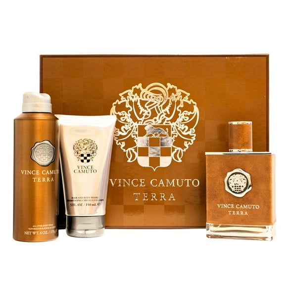 Set de 3 piezas de perfume Vince Camuto Terra, 100 ml, para hombre