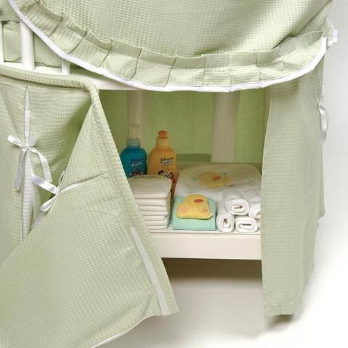 Badger Basket White Elegance Round Baby Bassinet Waffle Pink Bedding Com - Bedding Set For Elegance Round Baby Bassinets Badger Basket White Elegance Round Baby Bassinet Waffle Pink Bedding Com - Bedding Set For Elegance Round Baby Bassinets