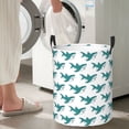 thumbnail image 4 of Goofa Cartoon Shark Printed Circular Hamper,Laundry Basket with Handles,Storage Baskets Foldable,Large Capacity Laundry Hamper-, 4 of 8