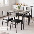 thumbnail image 1 of Cherish Compact Dining Table and Chairs for 4 - Modern Square Dinette Set Perfect for Apartment Living, 1 of 10