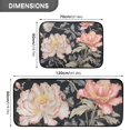 thumbnail image 3 of Flowers Pink with Leaves Kitchen Mats Set 2 Piece Non Slip Floor Foam Rugs Cushioned Soft Waterproof Carpet Runner for Dining Room Bathroom Laundry, 3 of 7