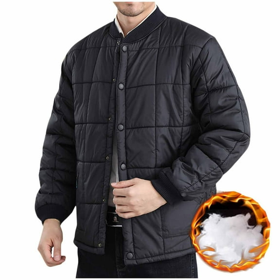 Yiliang work jackets for men cold weather Construction high Visibility Water Resistant Coat Ultra Warm ,Black,4XL