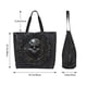 thumbnail image 5 of Balery Ornate Dark Skull Book Bolsa Tote Estilo Estético con Cremalleras, Bolsa de Hombro, Bolsa de Compras Grande y Plegable, 5 of 8