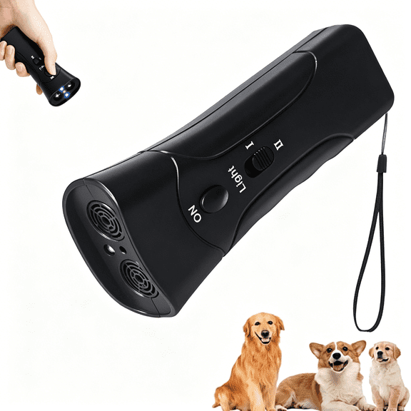 GJX Anti Barking Device for Dogs, Ultrasonic Dog Bark Deterrent & Trainer - Stop Excessive Barking, Pet Training Tool with Led Light, Sonic Emitter for Puppies & Dogs Behavior Training