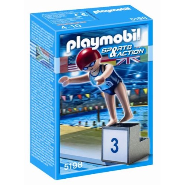 playmobil sports swimmer set