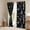Black White, variant on Erosebridal Abstract Grid Curtains and Drapes (38Wx54L),Black Golden Blackout Curtains for Bedroom,Geometric Buffalo Curtains Pack of 2 (38Wx54L),Futuristic Cubes Room Decor