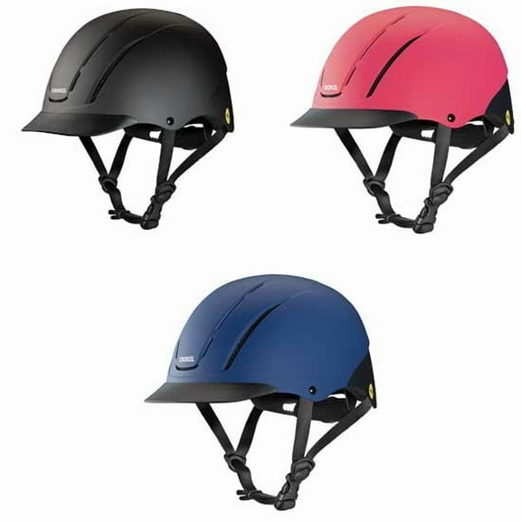 Troxel Spirit Low Profile Western Riding Helmet - Safety & Style Black Duratec / Medium