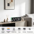 thumbnail image 6 of Cevemin Electronic Clock Multi Functional Digital Alarm Clock with Date Temperature Display LED Clock - Dual Power Supply Brightness Adjustment Sleek Design for Bedroom Living Room Office Use, 6 of 6