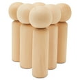 thumbnail image 3 of 4-3/4 Inch Kokeshi Blank Wooden Doll, Pack of 100 Unfinished Wooden Peg Dolls, Wooden Figurines for Crafts & Ornaments, by Woodpeckers, 3 of 8