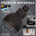 thumbnail image 4 of Aqua Elegante High Pressure Shower Head for Low Water Pressure Showers - 2.5 GPM - Oil-Rubbed Bronze, 4 of 8