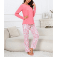 thumbnail image 4 of WQD Womens Pajama Sets 2 Piece Lounge Sets Soft Loungewear Comfy Pj Sets Long Sleeve Top and Pants Loose Sleepwear with Pockets for Fall Winter Spring, 4 of 7