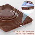 thumbnail image 6 of ELEHOLD Case for Apple iPad Air 11 (2024), Portable Hybrid Shockproof iPad Case with Pencil Holder & Hanging Ring Handle Rotatable Kickstand,Chocolate, 6 of 11