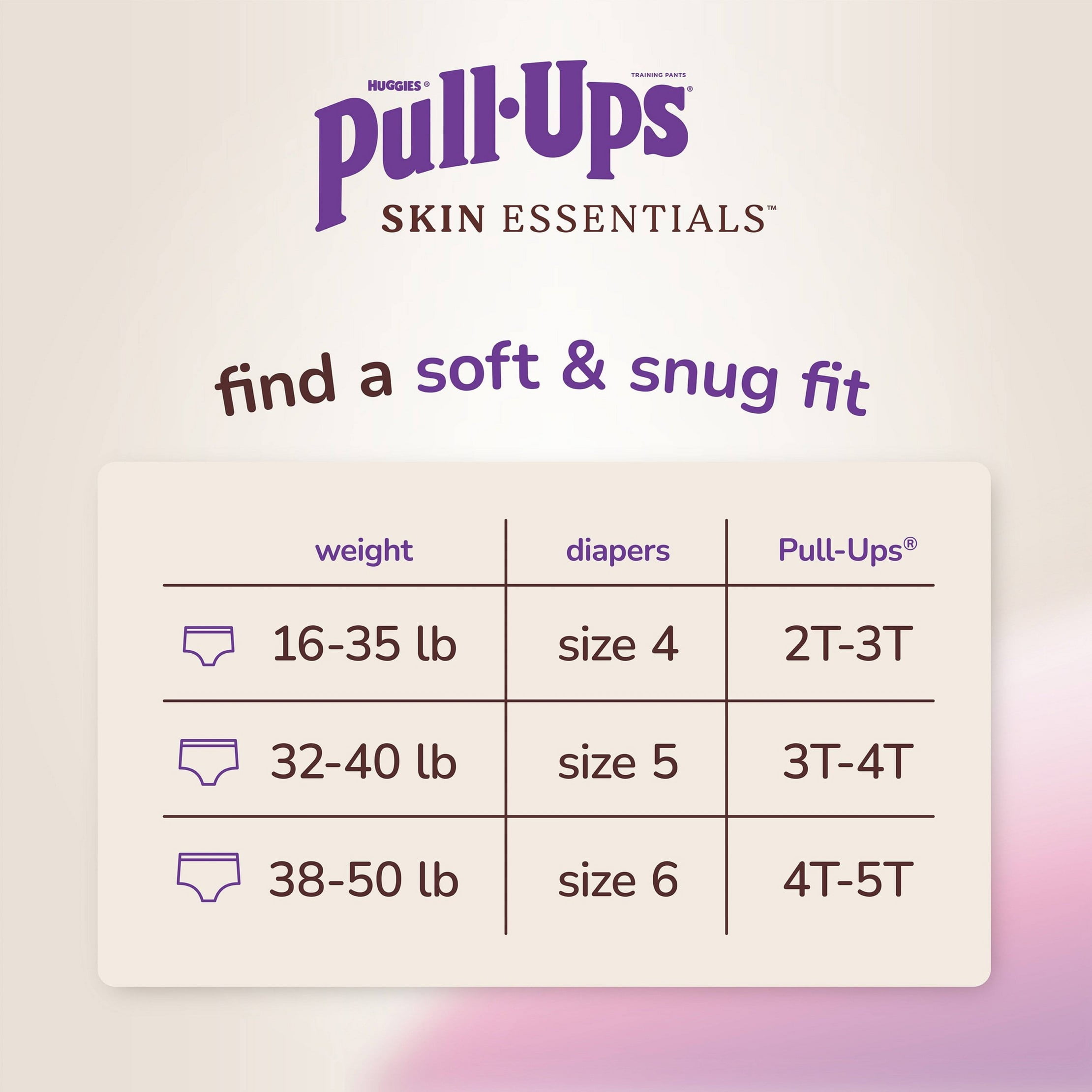 Skin Essentials Girls' Disposable Training Pants - 4T-5T - 46ct