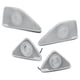 thumbnail image 1 of Cubiertas para altavoces de coche cubierta para altavoz de puerta embellecedor de estilo interior a prueba de polvo 4 piezas de acero inoxidable para automóvil ANGGREK Otros, 1 of 8