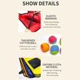 thumbnail image 2 of Sticky Ball Dodgeball Vest Set, Hook and Loop Target Game with 5 Soft Balls, Outdoor Party Activity for Family, 2 of 5