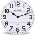 thumbnail image 1 of Modern Simple Wall Silent Clock Vintage Mid-Century Style Design for Living Room Bedroom Decor, 1 of 7