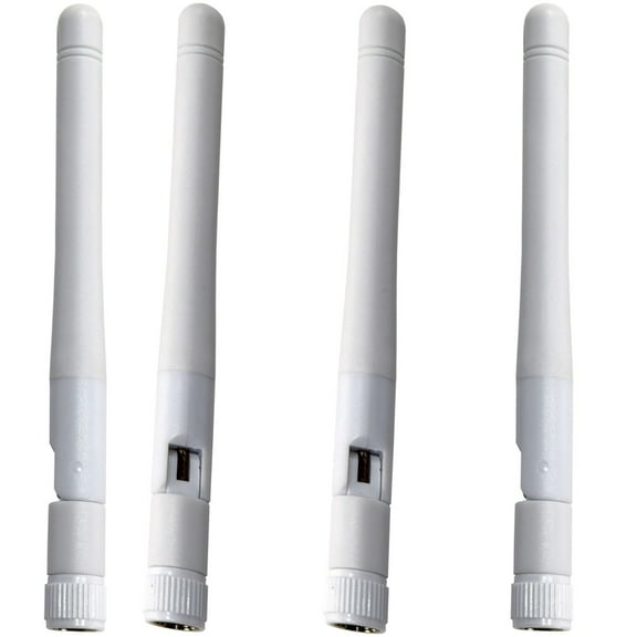 HQRP 4-Pack 2.4-2.5Ghz 2.5 dBi RP-SMA WiFi Booster Wireless Antenna WLAN for Alfa AC1900 / AWUS1900