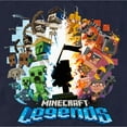 thumbnail image 2 of Men's Minecraft Legends Heroes and Villains  Graphic Tee Navy Blue Large, 2 of 5