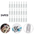 thumbnail image 3 of Mduoduo 48 Pcs 11mm Dia Universal Gravity Spray Gun Filters,Disposable HVLP Feed Spray Gun Paint Filters Strainer,White, 3 of 7