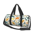 thumbnail image 1 of Balery Dinosaurs and Tropical Leaves Bolsa de Gimnasio para Mujeres y Hombres, Bolsa de Viaje Impermeable, Bolsa de Fin de Semana con Compartimento para Zapatos y Bolsillo Húmedo, 1 of 6
