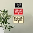 thumbnail image 3 of Signs ByLITA Classic Framed Please Wear Foot Protection Sign (Navy Blue / White) - Large, 3 of 6