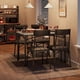 thumbnail image 1 of Compact elegance: 5-piece dining set para 4 - forrado sillas & rectangular mesa - perfect para small spaces, apartments & homes - retro gray finish, 1 of 5
