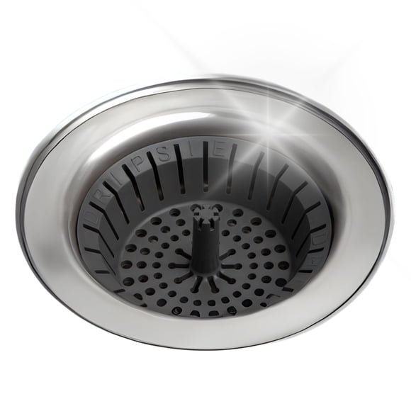 Colador para fregadero de cocina Dripsie de 3,25" antiobstrucción, gris