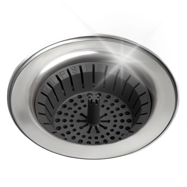 Colador para fregadero de cocina Dripsie de 3,25" antiobstrucción, gris