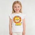 thumbnail image 2 of DDSOL Toddler Girls 3-Pack T-Shirts Sleeveless Animal Graphic Tees Cotton Tops 4T, 2 of 9