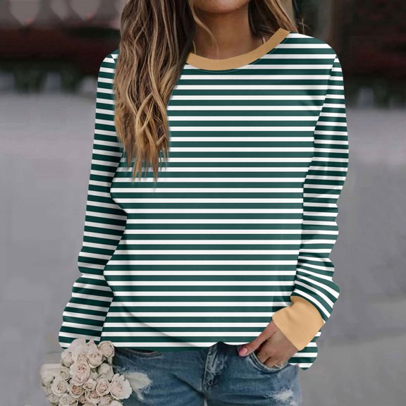 Ayfxijin Pullover Sweaters for Women,Women's Winter Halloween Hoodless Long Sleeve O-Neck Loose Printed Sweatshirts