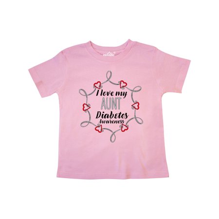 

Inktastic I Love My Aunt Diabetes Awareness Gift Toddler Boy or Toddler Girl T-Shirt