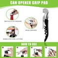 thumbnail image 7 of Jar Opener for Weak Hands, Seniors with Arthritis, 5 in 2 Multi Function Bottle Opener Lid Opener For Arthritic Hands with Non Slip Rubber Jar opener Gripper Pad,Green, 7 of 7