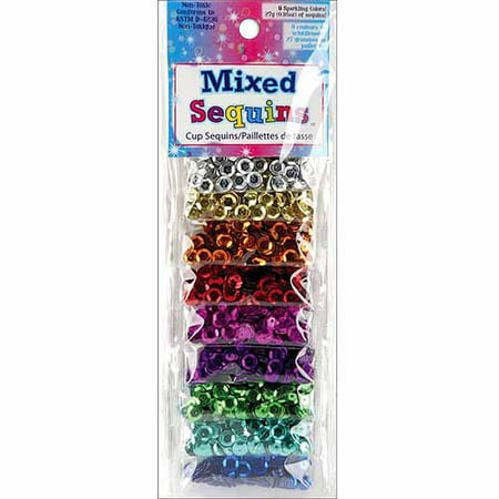 Mixed Sequins, Assorted Cups, 9pk