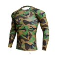 thumbnail image 4 of Eigraketly Camisa delgada deportiva de manga larga de estilo informal de diseño Simple para hombre, camisetas estampadas de poliéster con cuello Uniforme atlético Verde L Eigraketly OD028984-15, 4 of 6