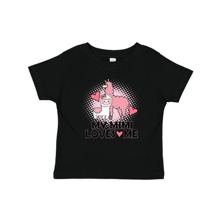 

Inktastic My Mimi Loves Me Llama Girls Baby T-Shirt